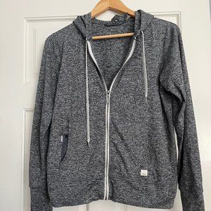 Vuori Gray Halo Zip-Up Hoodie